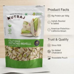 Nutraj Pistachios Salted 200g (पिस्ता नमकीन)