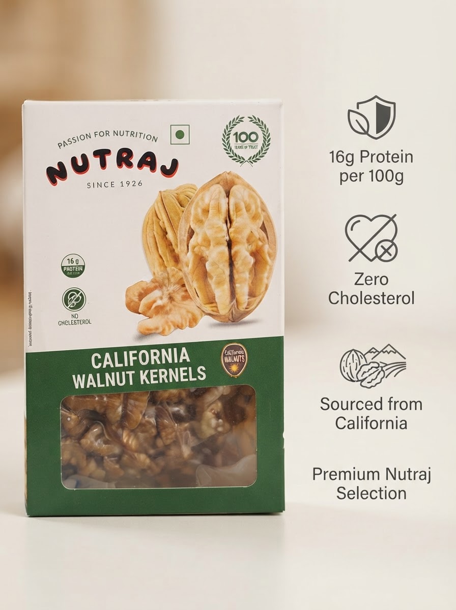 Nutraj Walnut Kernels 250g (अखरोट गिरी)