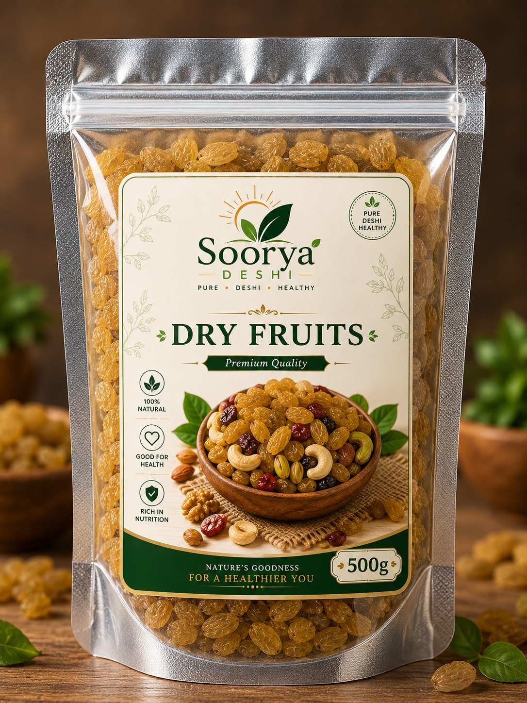Premium Raisins 500g (किशमिश)