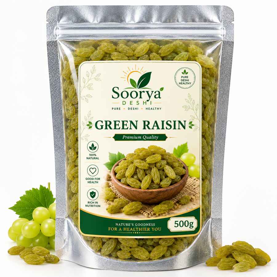 Premium Green Raisins 500g (Kismis, किशमिश)