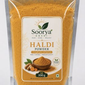 Soorya deshi Turmeric powder 100g(हल्दी  पिसी)