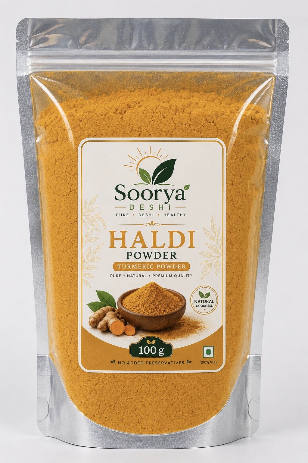 Soorya deshi Turmeric powder 100g(हल्दी पिसी)
